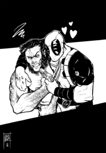 Deadpool VS Wolverine - Happy Valentines Day - 2 Ink