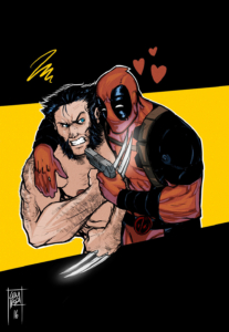 Deadpool VS Wolverine - Happy Valentines Day - 3 Colors